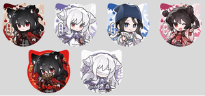 Caja de 40 unidades al por mayor de <span class=keywords><strong>la</strong></span> <span class=keywords><strong>serie</strong></span> Anime Xinghe Dao of the Bizarre Immortal Fluffy Ears Dreamscape, caja ciega de insignias y caja de colección de imanes - Product Image 4