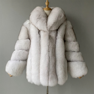 Cappotto di Pelliccia di Volpe Lungo e Voluminoso per Donna, Elegante e Caldo per l'<span class=keywords><strong>Inverno</strong></span> - Product Image 3