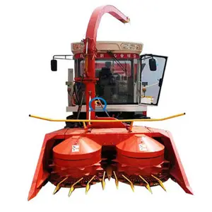 hot sale double disc 2.4m crawler silage harvester for corn silage elephant grass harvesting