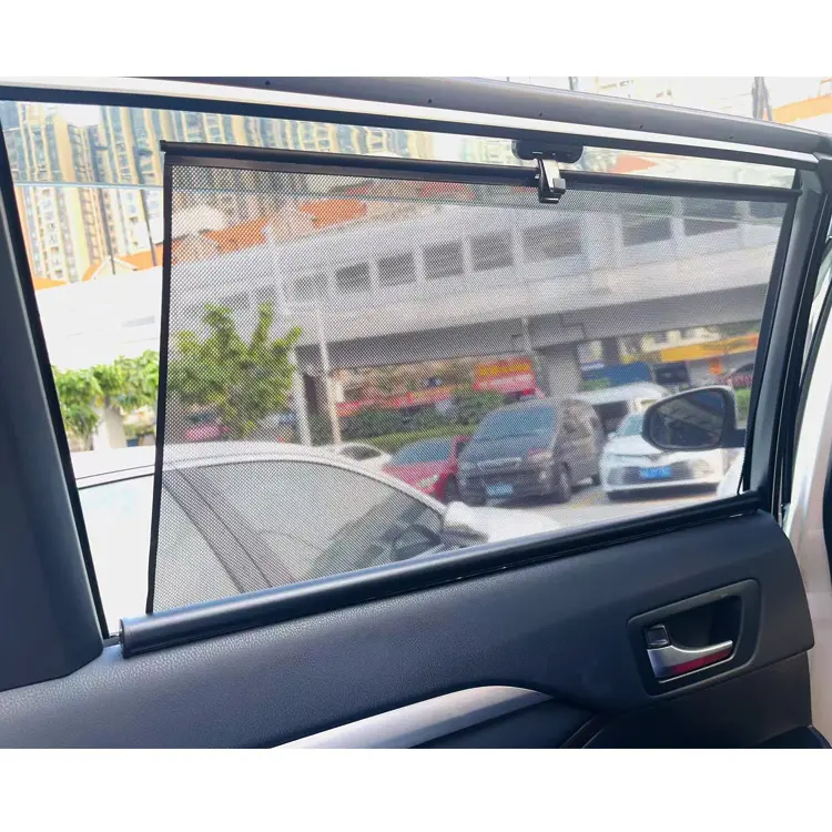 الأسطوانة ظلة النايلون شبكة الجانب لفة ستائر يصل السيارات نافذة السيارة الشمس الظل مخصصة ل هيونداي I10 IX35 توكسون سوناتا
