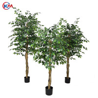 Großhandel Hochwertiger Realistischer 150cm Künstlicher Ficus-Baum Topfpflanze für Büro & Heim-Gartendekoration