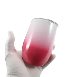 Caneca de vidro preta nórdica caneca de vinho com estampa de sublimação em relevo de 12 onças