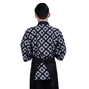 Giacca da cameriere giapponese traspirante per ristorante, hotel, pizzeria, cucina, camicia da donna, uniforme da chef unisex - Product Image 3