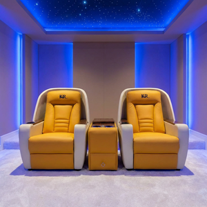 Sillón Reclinable Eléctrico <span class=keywords><strong>de</strong></span> Cuero Moderno y Lujoso, Mueble Popular para Cine en Casa con Logotipo Personalizable - Product Image 1