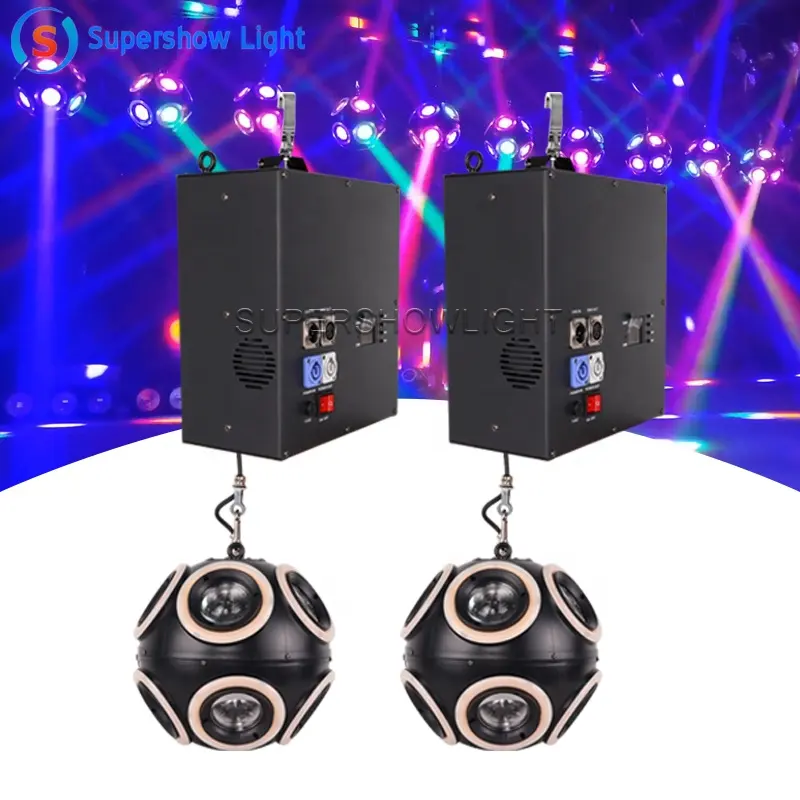 moving head lifting ball led light 12x20 rgbw 4in1 dmx led Rolling football shape led beam moving head stage light