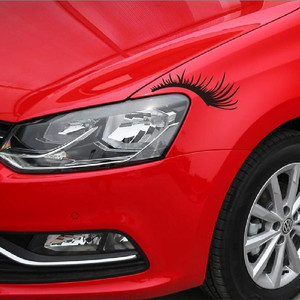 2Pcs <span class=keywords><strong>Faux</strong></span> Cils 3d Cils Décoration de <span class=keywords><strong>voiture</strong></span> Cils de phare Sexy Reflect Light Autocollant de phare de <span class=keywords><strong>voiture</strong></span> - Product Image 3