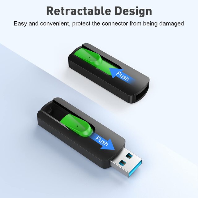 High Speed Multifunctional Plastic Retractable Usb Flash Drive USB 2.0 3.0 Pendrive Memory Stick 8GB 16GB 32GB 64GB
