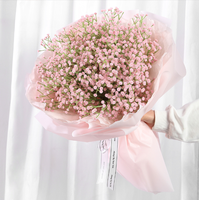 Bunga Baby's Breath Putih Artificial Real Touch, Dekorasi Romantis untuk Pernikahan, Hari Valentine, Hari Ibu, Kembali ke Sekolah, dan Rumah