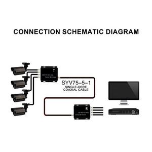 Sistema DVR CCTV HD DC12V 4CH Metálico Analógico/AHD/TVI/CVI con Monitor de 100 Metros y Accesorios de Vigilancia Cuádruple BNC - Product Image 3