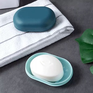 Boîte à savon portable créative avec drainage, plateau à savon jetable fait à la main avec couvercle hermétique, plateau de rangement de <span class=keywords><strong>douche</strong></span> tendance pour la maison et les voyages - Product Image 2
