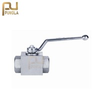Vanne à bille hydraulique haute pression en acier inoxydable série KHBT3K-ZG KHBT3K-ZG1/4 3/8 1/2 3/4 1 1-1/4 1-1/2 2
