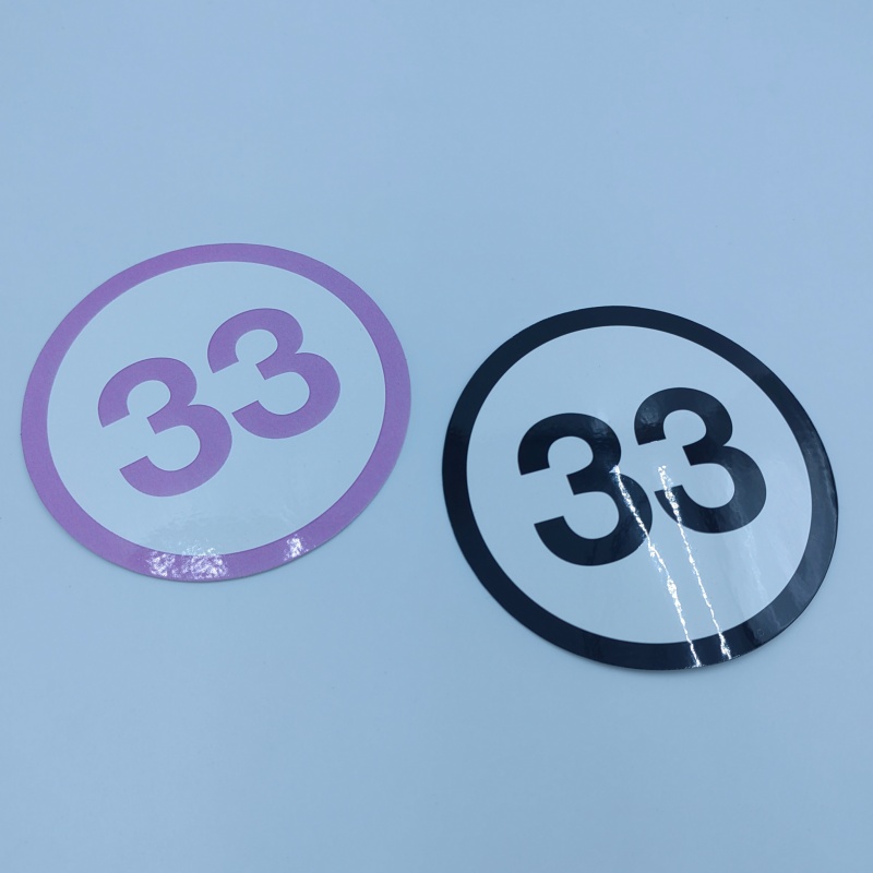 110X60mm Clear Round Circle Scratch Off Durable Gloves Bread Pizza Toast Electric Wire Strawberry Gift Box Perfume Label Sticker