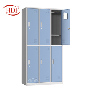 Luoyang Huadu Usine Nouveau Style Toutes Les Tailles bureau meubles en acier <span class=keywords><strong>6</strong></span> portes casier <span class=keywords><strong>vestiaire</strong></span> <span class=keywords><strong>vestiaire</strong></span> - Product Image 3