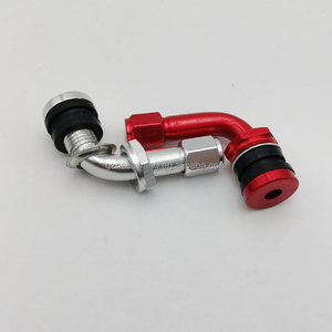 <span class=keywords><strong>Valve</strong></span> de pneu universelle <span class=keywords><strong>coudée</strong></span> à angle de 90 degrés, tige de <span class=keywords><strong>valve</strong></span> à boulon en aluminium en métal PVR32 modifié, <span class=keywords><strong>valve</strong></span> à rabat de pneu chromée de remplacement - Product Image 4