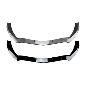 Amp-Z Mercedes-Benz ClA C117 Front Bumper <b>Lip</b> <b>Splitter</b> Piano Black Carbon Fiber Texture 2016-2019 Standard Edition - Product Image 2