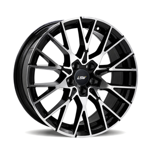 ล้อฟอร์จ LS8139 แบบหลายก้าน สีดำขอบกลึง 5x114.3 5x120 5x112 ขนาด 18 19 20 นิ้ว สำหรับ BMW Audi VW Golf - Product Image 1