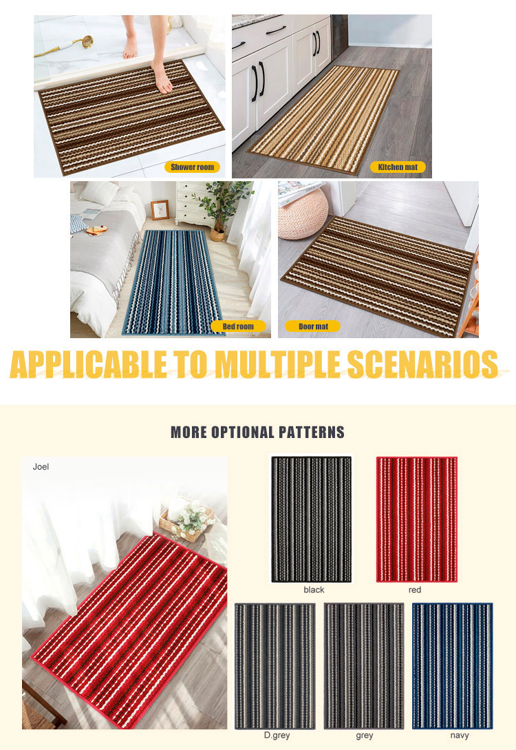 Hot Sale Foot Mat Anti Slip Front Mat Scraper Dust Absorbent Tufted Doormat(图5)