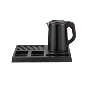 Sachikoo, juego <span class=keywords><strong>de</strong></span> bandejas para Hervidor eléctrico <span class=keywords><strong>de</strong></span> plástico <span class=keywords><strong>de</strong></span> acero inoxidable portátil <span class=keywords><strong>de</strong></span> alta calidad, función automática <span class=keywords><strong>de</strong></span> dos pisos, habitaciones <span class=keywords><strong>de</strong></span> té y hotel - Product Image 2