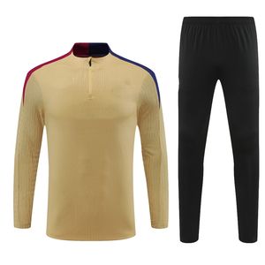 Setelan pakaian latihan sepak bola, setelan seragam olahraga klub, baju latihan sepak bola hitam - Product Image 3