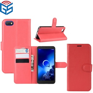Lichi Premium carcasa Flip de cuero Pu cubierta con crédito ranuras titular para <span class=keywords><strong>Alcatel</strong></span> <span class=keywords><strong>1V</strong></span> 2019 - Product Image 1