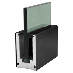 Profil Railing Kaca <span class=keywords><strong>Aluminium</strong></span> Seri 6000 Berkualitas Tinggi untuk Balkon, Layanan Pemotongan yang Dapat Disesuaikan - Product Image 1
