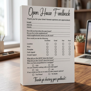 Libreta de Opiniones para Visitas Inmobiliarias con Cartón Impreso en Offset para Agentes Inmobiliarios - Product Image 4