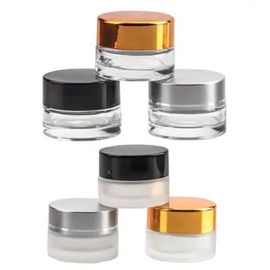 Empty Mini Eye Cream Clear Frosted Glass Jar 5ミリリットル6ミリリットルGlass Jar