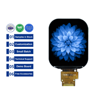 شاشة LCD TFT مربعة صغيرة 2.01 بوصة 240*296 بتقنية SPI، وحدة عرض LCD 12Pin JD9853، لوحة لمس مخصصة من المصنع