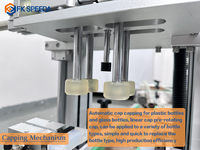 Machine de capsulage de bouteilles en verre de bouchon en aluminium de bureau automatique Feibin pour bouteilles en plastique