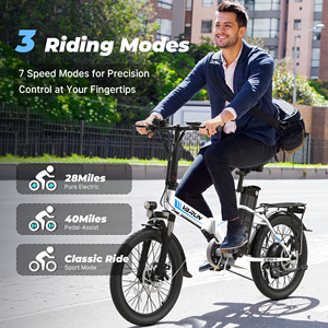 Bicicleta Eléctrica Urbana VARUN C20-1 de 20 Pulgadas, 250 W, 48 V, 7.8 Ah, Shimano de 7 Velocidades, 25 km/h, 150 kg, 25.8 kg, Almacén de la UE, Paseos Diarios en la Comunidad - Product Image 4