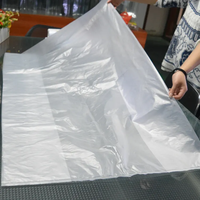Sac d'emballage plat en polyéthylène sur mesure, grand format 18"x24", 2 mil, avec soufflet, pour solution de stockage