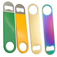Lame de barre vierge personnalisée en acier inoxydable, métal, carte de crédit, aimant de réfrigérateur par sublimation, ouvre-bouteille de bière personnalisé avec logo