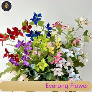 Nueva Llegada, Flor <span class=keywords><strong>de</strong></span> 4 Hojas para Decoración del Hogar, Nuevo Diseño, Flor Artificial para Decoración <span class=keywords><strong>de</strong></span> Bodas - Product Image 1