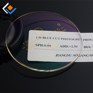 1.56 multifocal màu xanh blight khối photogrey quang mặt trăng tiến bộ Photochromic ống kính quang bán buôn kính mắt ống kính - Product Image 2