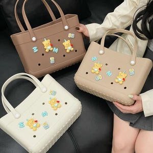 Biểu tượng tùy chỉnh bãi biển Túi phụ kiện PVC huy hiệu <span class=keywords><strong>pin</strong></span> Silicone Túi xách bãi biển Tote Túi chèn quyến rũ phụ kiện cho silcine bãi biển túi - Product Image 4