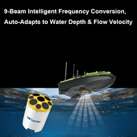 Bateau d'arpentage hydrographique intelligent sans pilote Hi-target Iboat BS12 avec antennes GNSS doubles, léger, pour réservoirs et rivières, GPS RTK