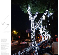 Guirlandes lumineuses LED de Noël étanches IP65, 20 m, 200 LED, décorations de fêtes en plein air