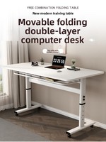 Bureau d'ordinateur réglable, bureau d'étude pliable, bureau d'écriture pour étudiants, table d'apprentissage pour enfants à usage domestique, poste de travail de bureau