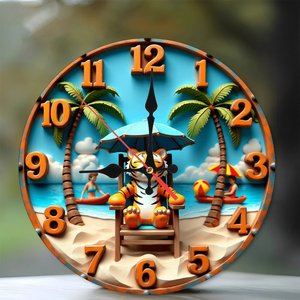 Round Wooden Wall <b>Clock</b> 25x25Cm Silent Non Ticking Nordic Living Room Decor <b>Clock</b> - Product Image 1