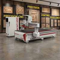 Machine à sculpter le bois massif SIGN-1325/2030 A4-1530-L8-Pro ATC CNC avec moteur servo AC pour une coupe et une gravure plus rapides