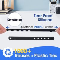 90 attaches de câble en silicone - Taille personnalisée OEM/ODM Marque fabriquée en Chine