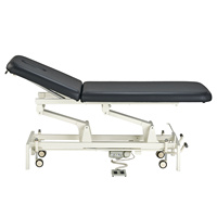 Table de massage électrique réglable avec cadre en acier robuste, repose-tête intégré, pour salon de spa, hôtel, utilisation thérapeutique