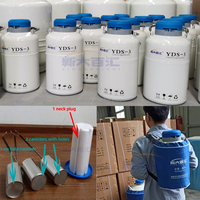 Contenedor Portátil para Transferencia de Embriones Bovinos Pequeños, YDS2/3/6/10, Frasco de Almacenamiento de Semen con Nitrógeno Líquido para Campo
