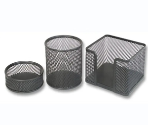 Metallo ferro rete metallica artigianato di stoccaggio desktop organizzatore di cancelleria <span class=keywords><strong>Set</strong></span> per uso ufficio fornitore di cina prodotti - Product Image 5