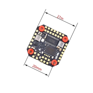 Jhemcu ตัวควบคุมการบิน F405พร้อม noxe Baro OSD blackbox 10V รองรับ BEC 3-6S 20MM ชิ้นส่วนโลหะ RC สีดำ - Product Image 4