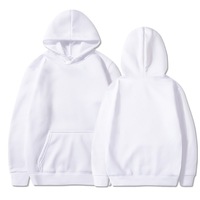 Sudadera con Capucha para Hombre, Lisa, Talla Americana, con Logotipo Personalizado de Alta Calidad para Sublimación