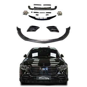 Kit de carrosserie de haute qualité pour Mercedes Benz W223 classe S pour mettre à niveau soutien-gorge <span class=keywords><strong>bus</strong></span> lèvre avant embouts de lèvre de pare-chocs arrière évents de becquet - Product Image 1