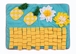 Tapis olfactif pour grands chiens, motif fleurs épanouies, tapis d'alimentation pour animaux de compagnie, jouet interactif de recherche de nourriture - Product Image 5