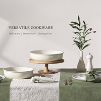 Nouveaux ensembles de cuisine élégants avec poignée amovible personnalisable et revêtement céramique, casseroles et poêles portables en aluminium
