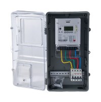 Kotak Meter Listrik Pintar Tiga Fasa Futurise Tahan Air, Layar Analog/Digital, Ramah Lingkungan, Tahan Lama, Untuk Luar Ruangan